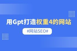 怎么用Gpt打造1个权重4的站