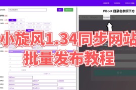 小旋风CMS同步网站批量发布教程