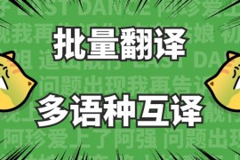 国外视频站资讯信息批量翻译采集