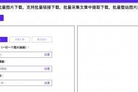 免费批量提取网站图片工具