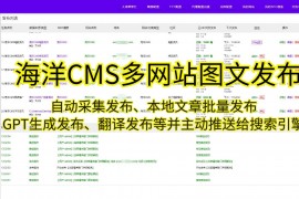 全面介绍海洋CMS采集，提高网站内容效率