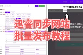 迅睿CMS同步网站批量发布教程